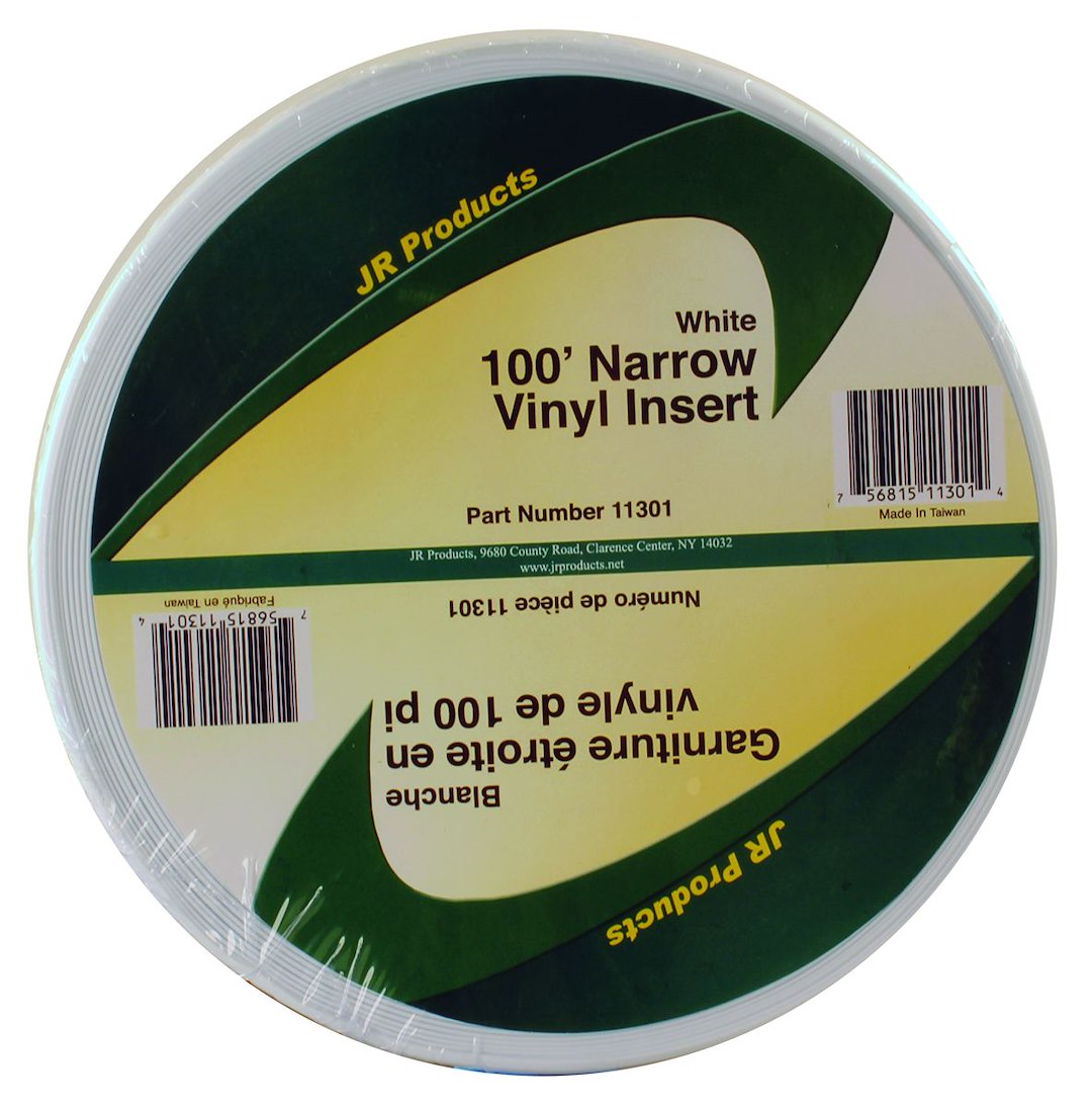 JR PRODUCTS 100' NAR VYL I0ERT  WHT [11301]