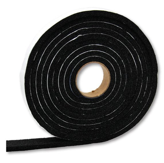 AP PRODUCTS VINYL FOAM TAPE-BLK 1/2X1/4X100' [018-181418]