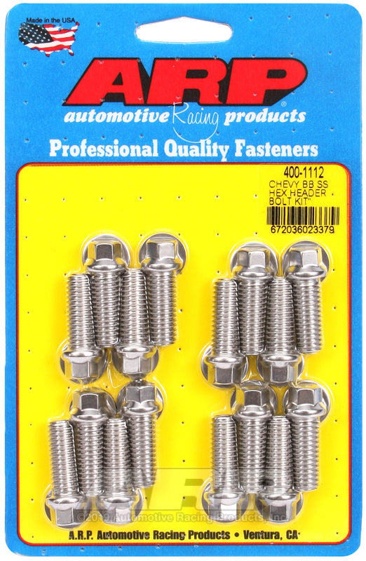 ARP BBC SS HEX HDR BOLT KIT [400-1112]