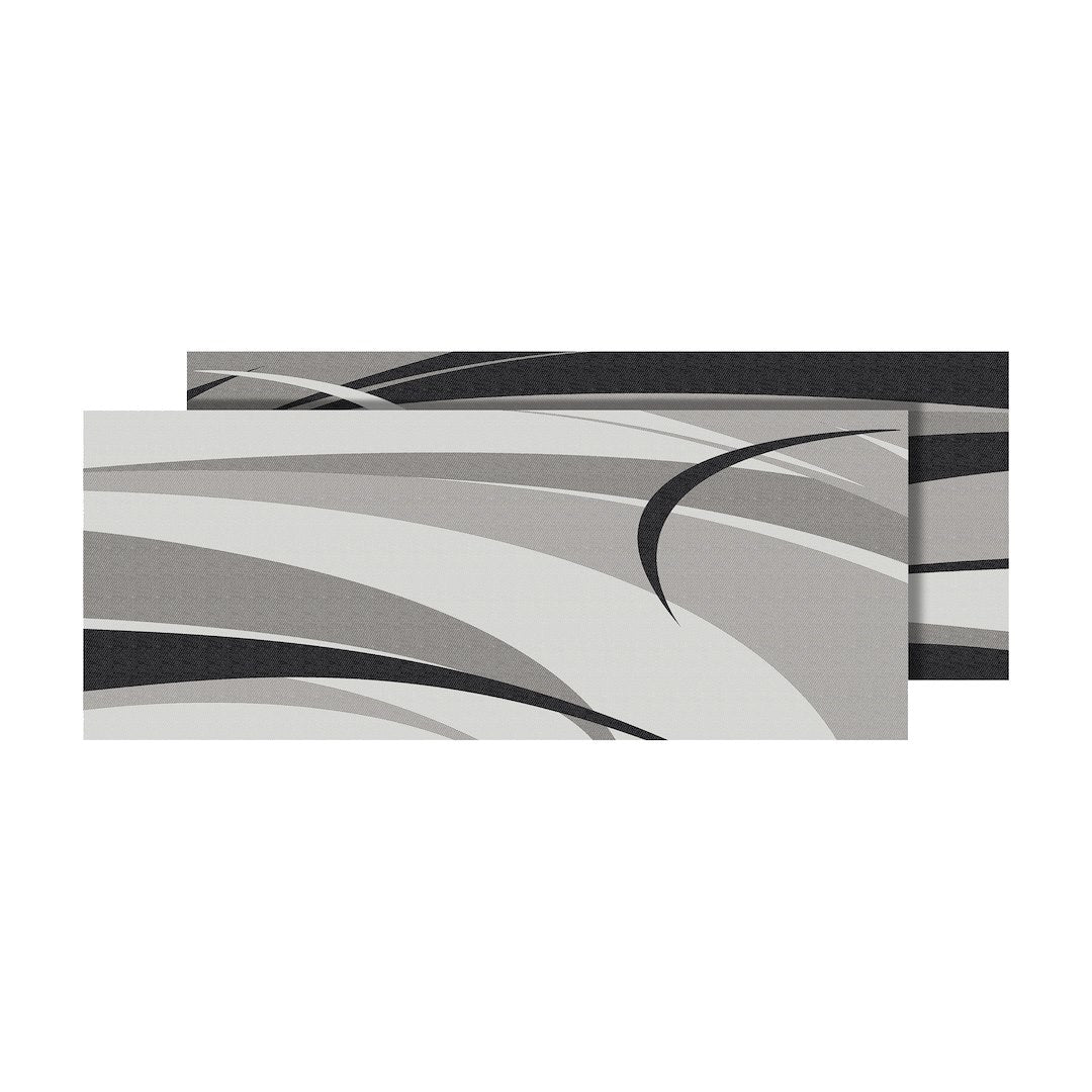 FAULKNER MAT GRAPHIC BLK/GREY 8X16 [53016S]