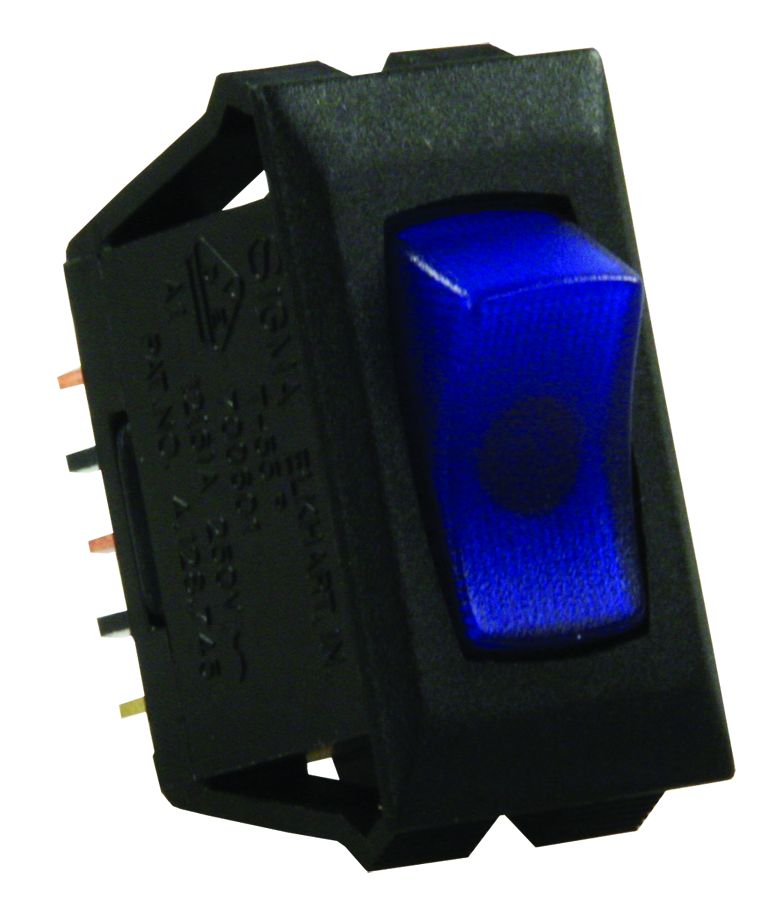 JR PRODUCTS ILLUM ON/OFF SW  BL/BK [13685]