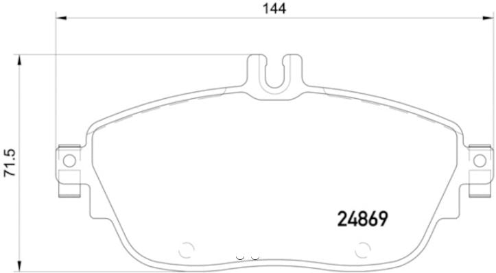 HELLA DISC BRAKE PAD [355019721]