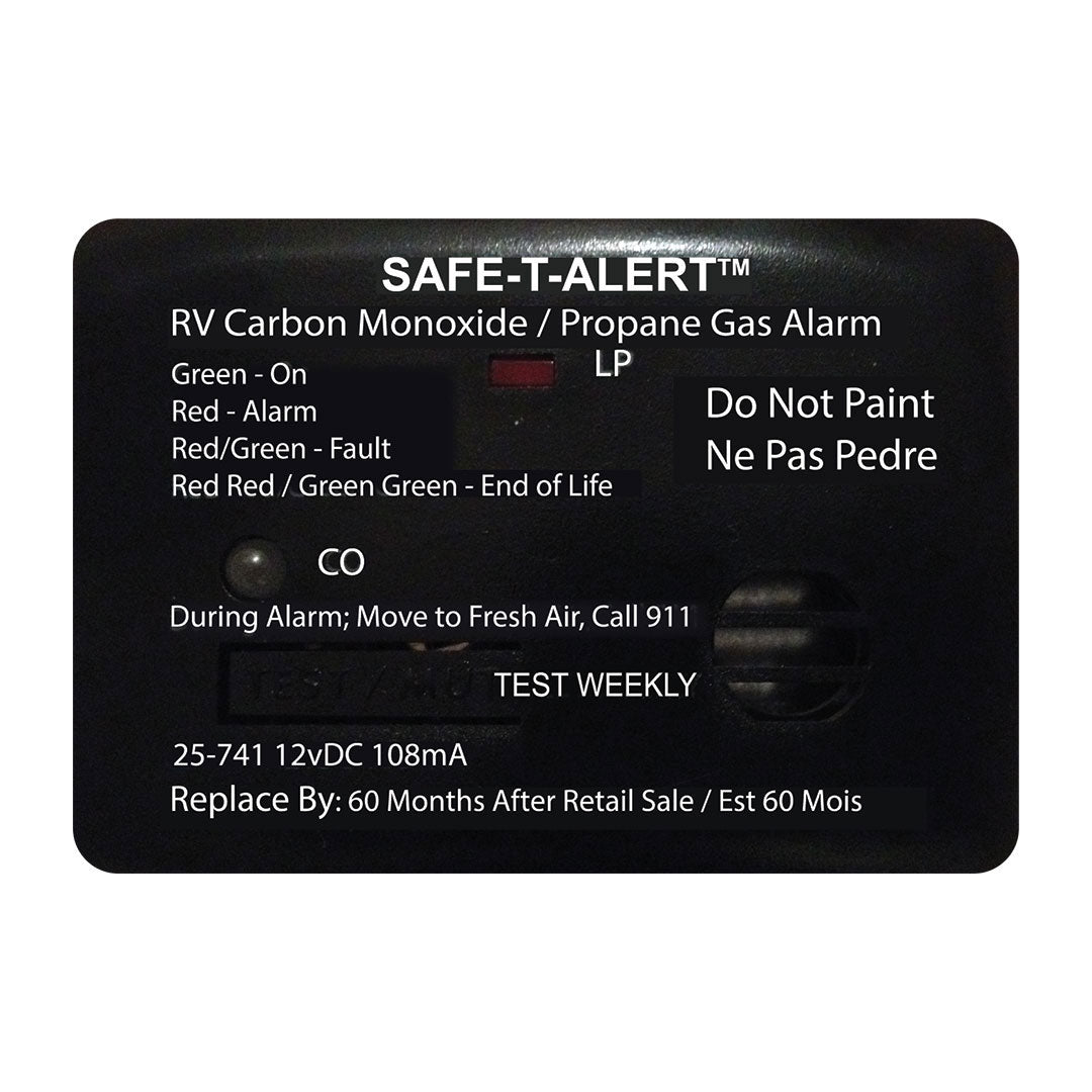 MTI INDUSTRY MINI LP/CO ALARM SURF BLK [25-741-BL]