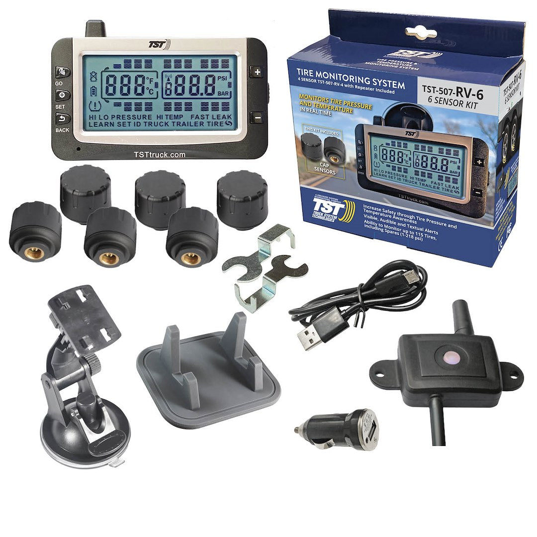 TRUCK SYSTMS 507 TPMS W/6 TIRE SNSR/REP BATT/REP [TST-507-RV-6]