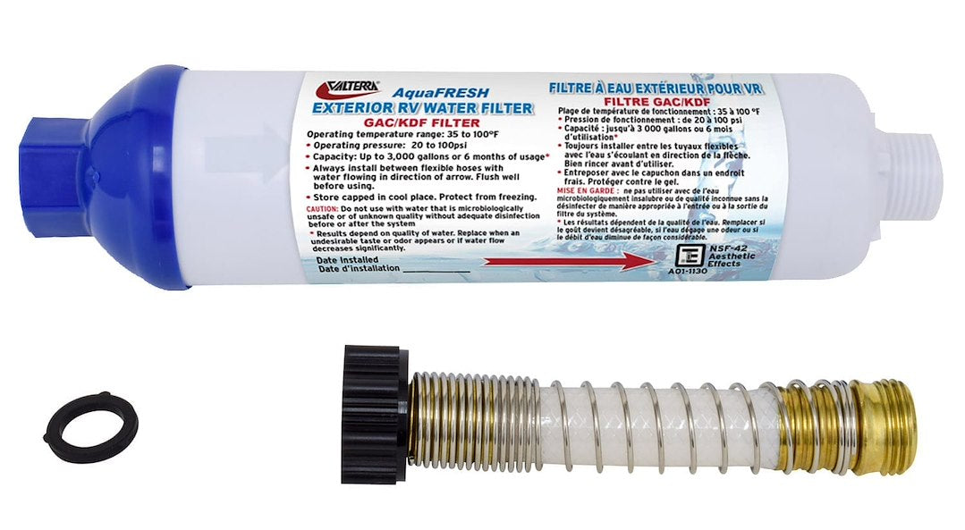 VALTERRA LLC INLINE WATER FILTER W/CONN  CARDED [A01-1131VP]