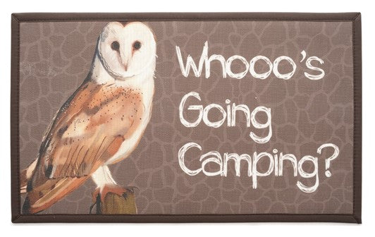 KITTRICH WHOOOS GOING CAMPING TEXTILENE MAT [STRB-14854-20]