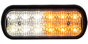 BUYERS PROD LIGHT STROBE 5IN 1/2 AMBER  1/2 CLE [8891602]