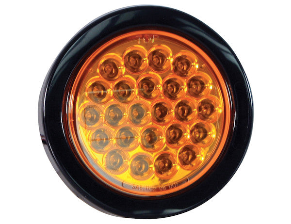 BUYERS PROD LIGHT STROBE 4IN ROUND  AMBER (24) [SL40AR]