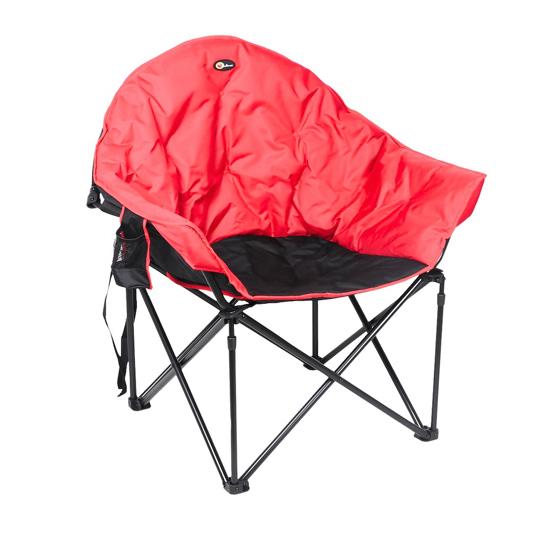 FAULKNER BIG DOG BUCKET CHAIR  BURG/BLK [49579H]