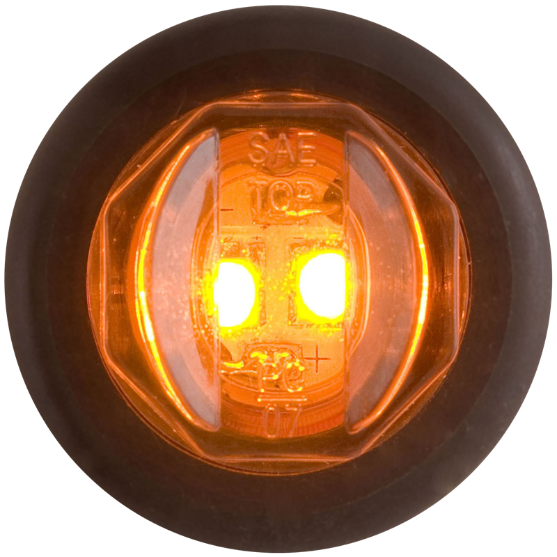 OPTRONICS LED UNI-LIGHT W/GROMMET;AMBER [MCL11AKB]