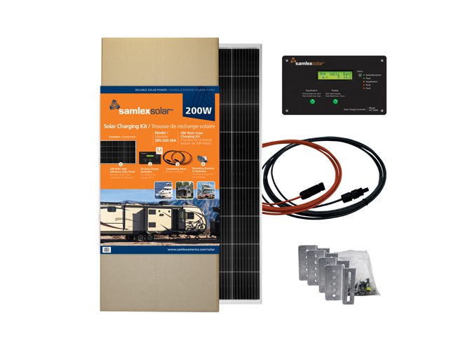 SAMLEX AMER 200 WATT SOLAR CHARGING KIT [SRV-200-30A]