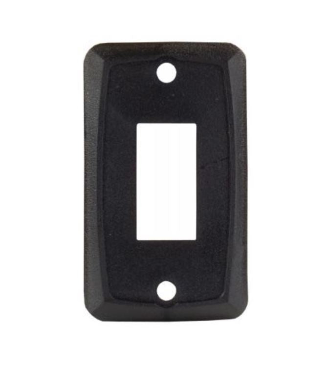 JR PRODUCTS SINGLE FACE PLATE  BK [12855]