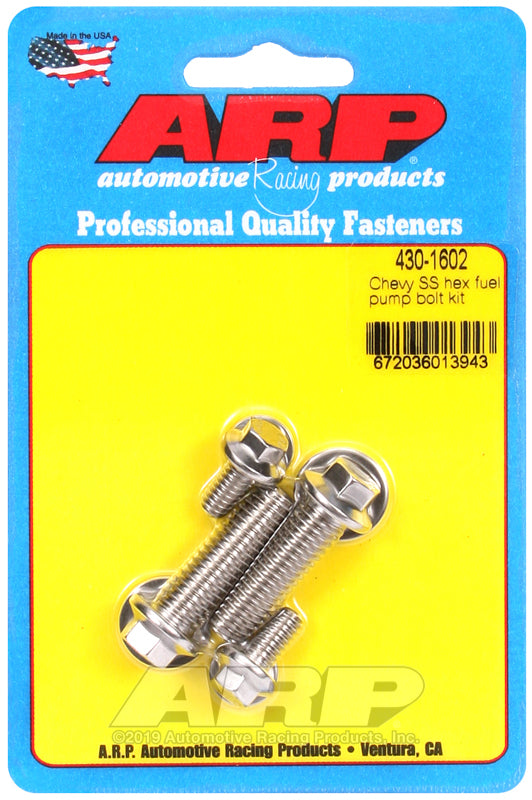 ARP STNLESS FUEL PUMP BOLT KT [430-1602]
