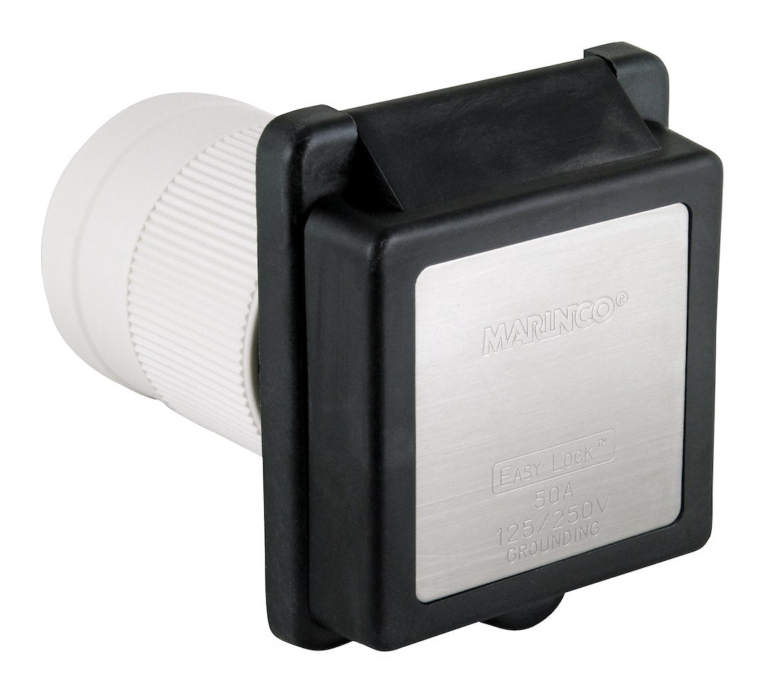 MARINCO STD RV POWER INLET  BLACK [6353ELRV.BLK]