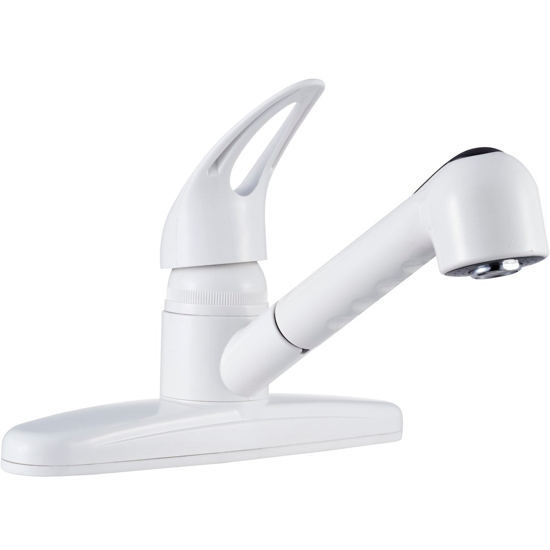 DURA FAUCET NON-METALLIC PULL-OUT RV [DF-PK100-WT]