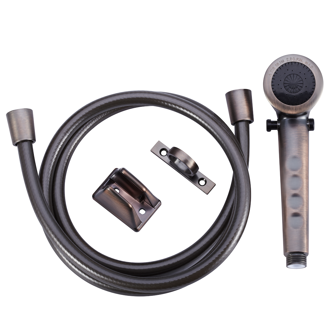 DURA FAUCET SHW HEAD & HOSEOIL RUB [DF-SA130-ORB]