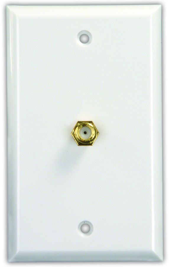 JR PRODUCTS INTERIOR CABLE TV PLT  PW [47785]