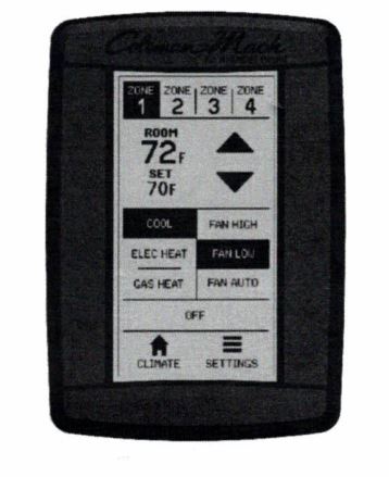 COLEMAN RVP RVC ZONE WALL T-STAT  BLACK [9420-330]