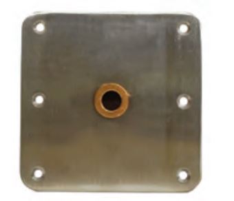 ATTWOOD MARI BASE 7X7 SS THREADED [6773-T]