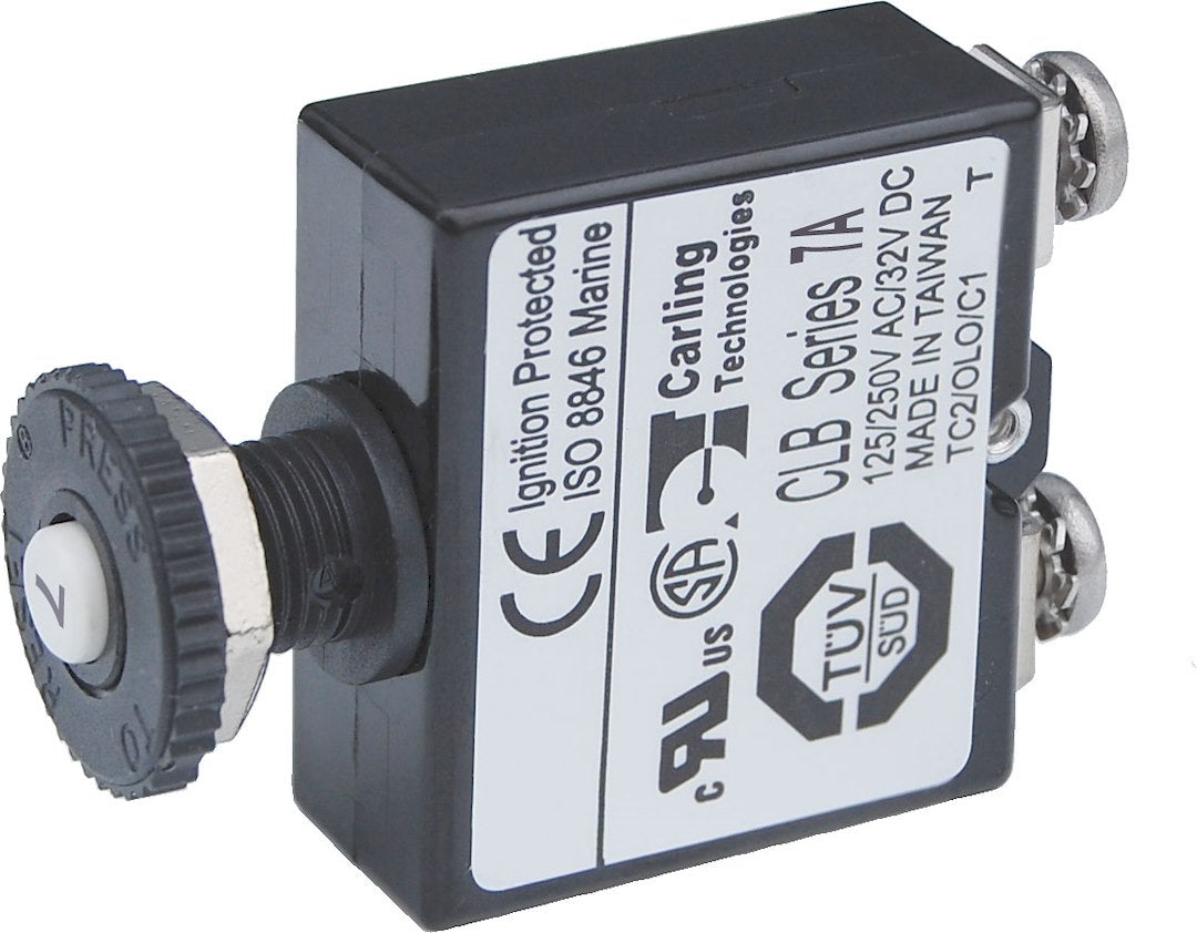 BLUE SEA CIRCUIT BREAKER PUSH BUTTON ST 7A [2131-BSS]