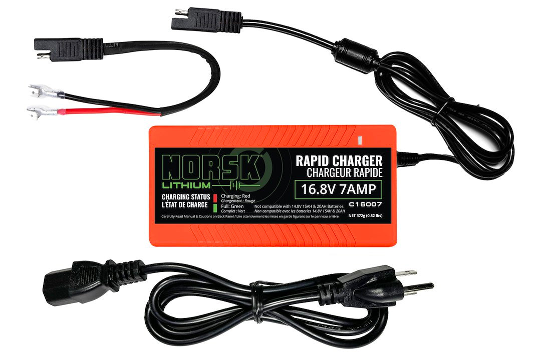 NORSK INC 16.8V-7A RAPID CHARGER W/SAE CABLES [C16007]