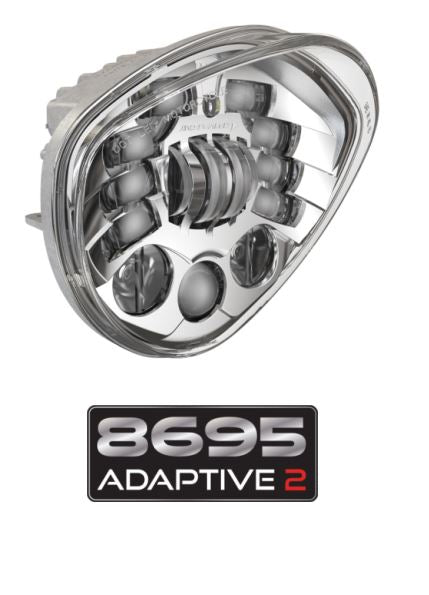 JW SPEAKER 8695A2-12V LED HEADLIGHT  CHRM [0555161]
