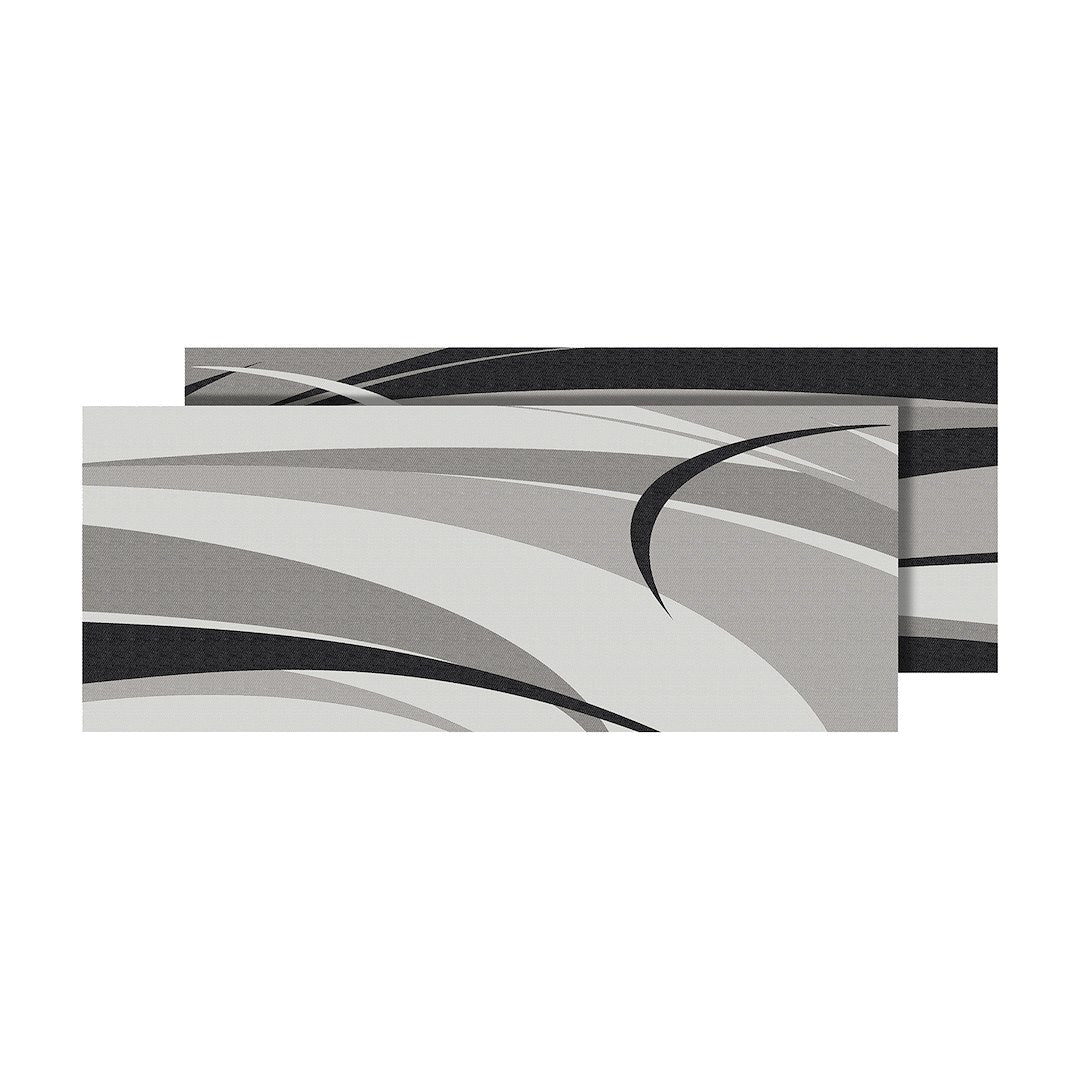 FAULKNER MAT GRAPHIC BLK/GREY 8 X 20 [53020S]