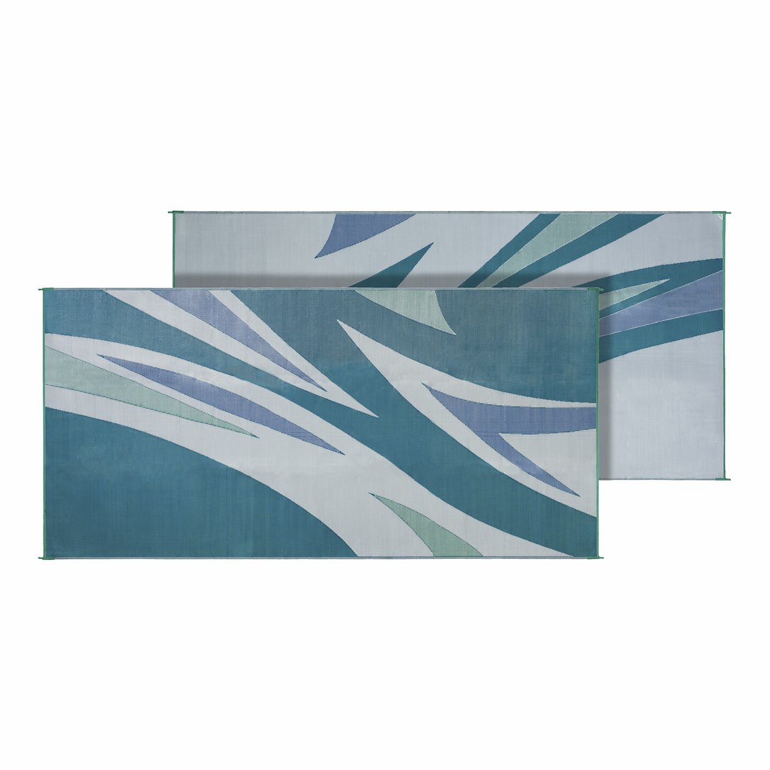 FAULKNER MAT SUMMER WAVES 8X20 GRN/BLUE [46294]