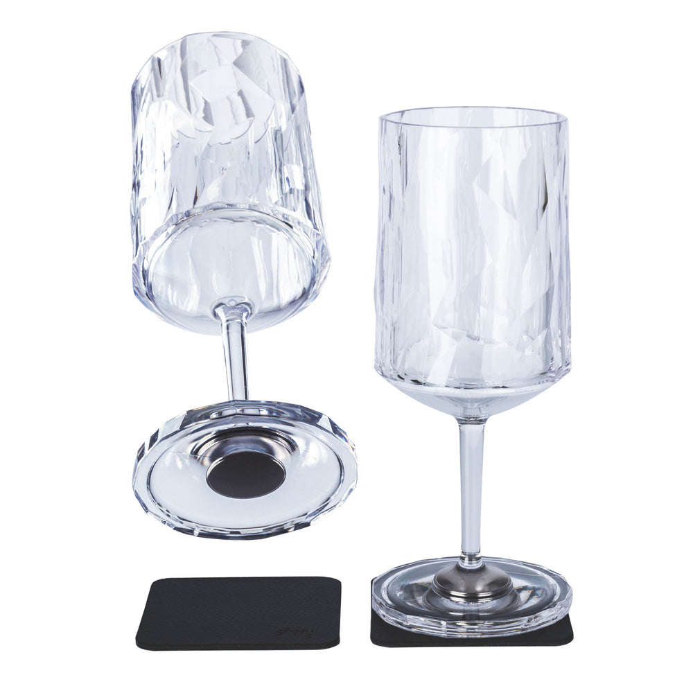 SILWY MAGNET MAGNETIC PLASTIC GLASSES WINE 0 3 L [KO-WIG-C300-2]