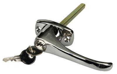 JR PRODUCTS LOCKING L-HANDLE  CHROME [10895]