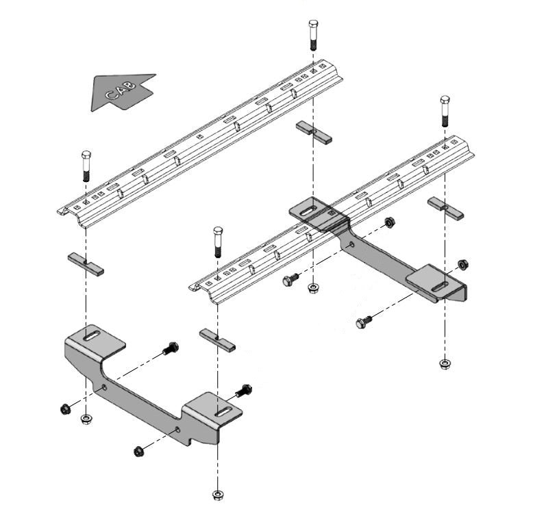 DEMCO FRAME BRACKET KIT F/2020 CHEVY/GMC2 [8552037]