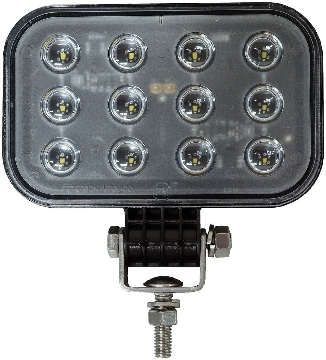 PETERSON MFG LED WORK LGT SQR PED MNT HRDWRD HSG [M906-MV]