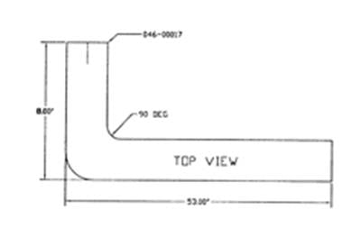 CUMMINS NW CUMMINS TAILPIPE [046-00563]