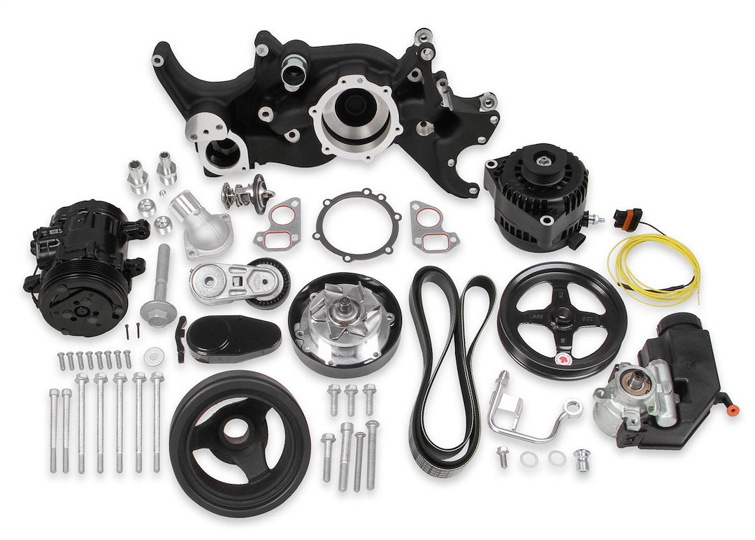 HOLLEY COMP MID-MT ACC SYSTEM LS-BLACK [20-185BK]
