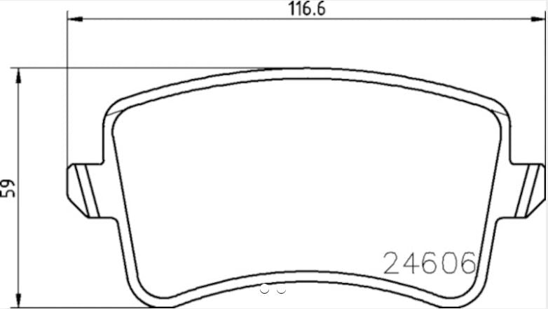 HELLA BRAKE PAD SET  DISC BRAKE [355025381]