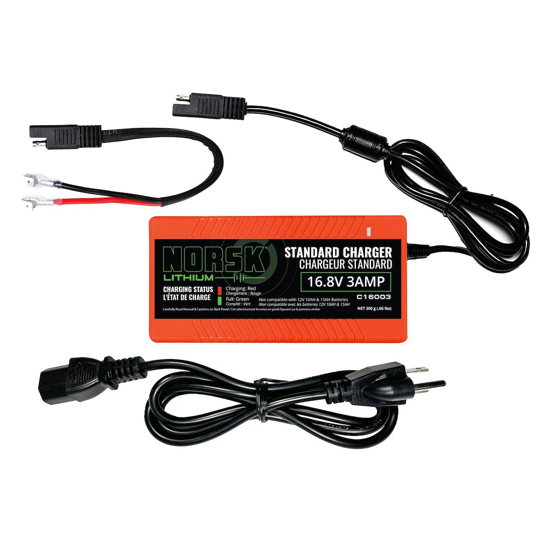NORSK INC 16.8V-3A NMC- CHARGER W/SAE CABLES [C16003]