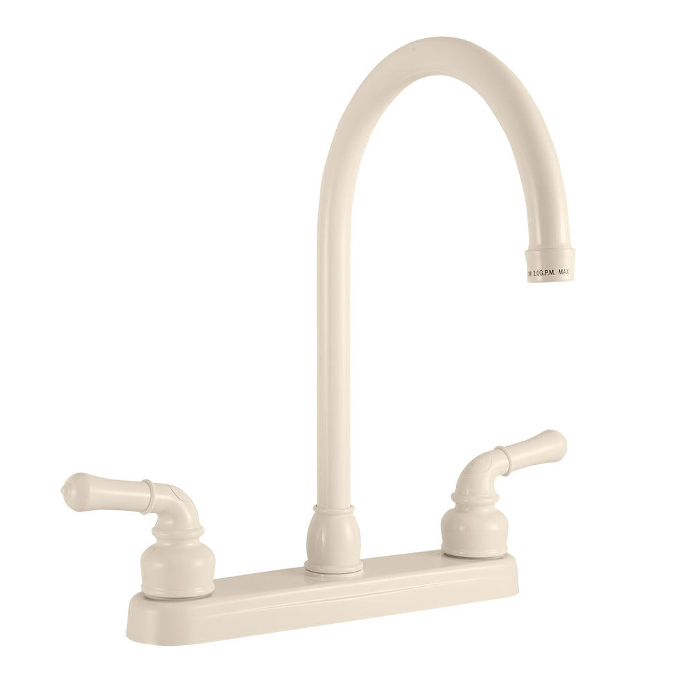 DURA FAUCET J-SPOUT RV KITCHEN FAUCET BISQUE PA [DF-PK330HC-BQ]