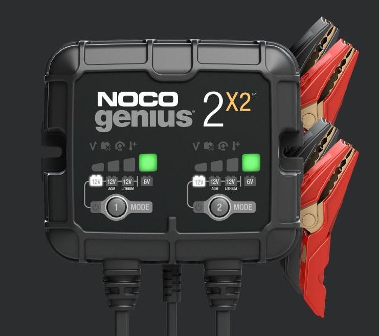 NOCO 4A 2-BANK BATTERY CHARGER [GENIUS2X2]