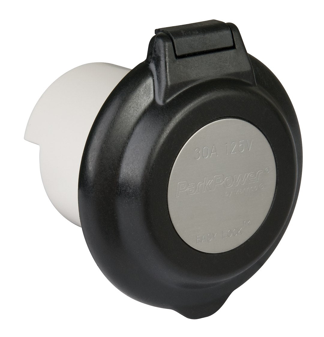 MARINCO 125V CNTRD PWR INLT BLK [304EL-BRV.BLK]