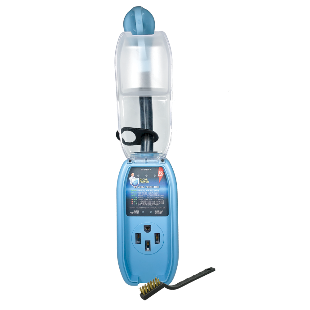 DICOR CORP 50 AMP PIGTAIL RV SURGE PROTECTOR. [DP-SP50A-P]
