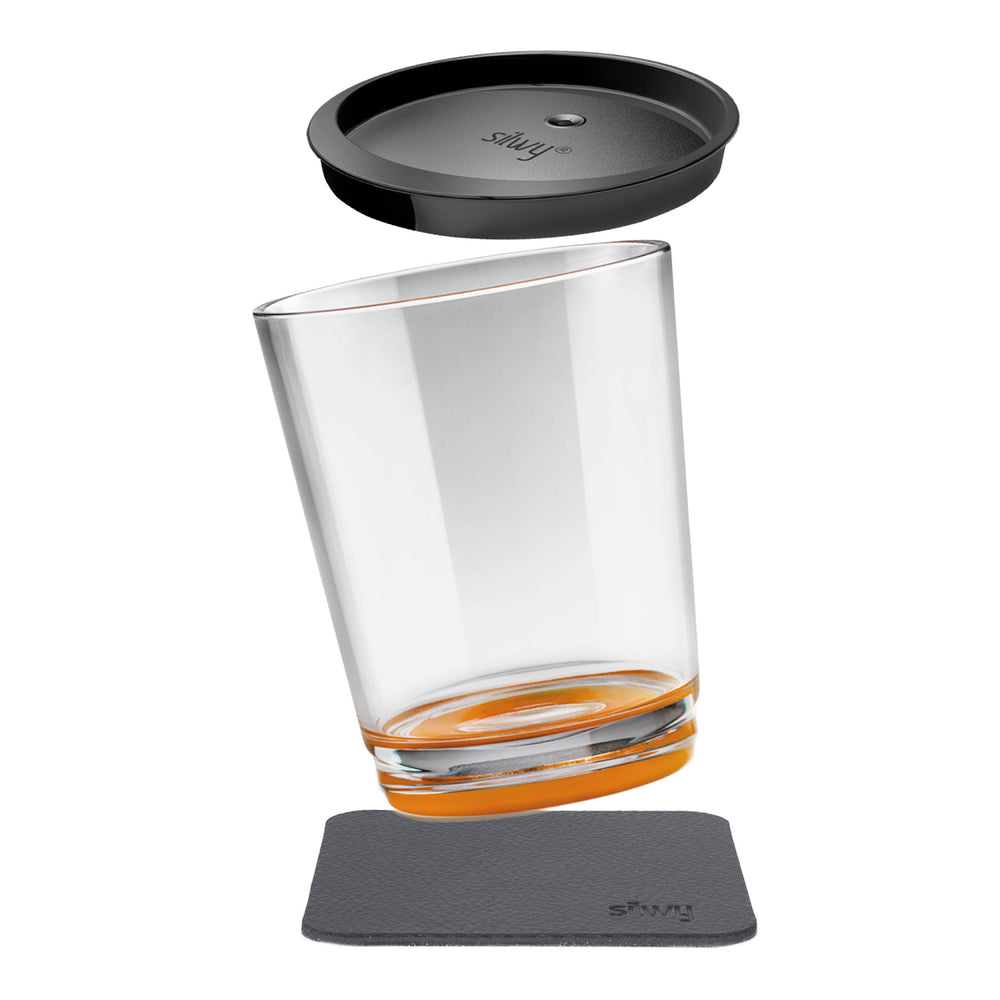 SILWY MAGNET MAGNETIC DRINKING CUP HUP ORANGE [S025-1508-1]