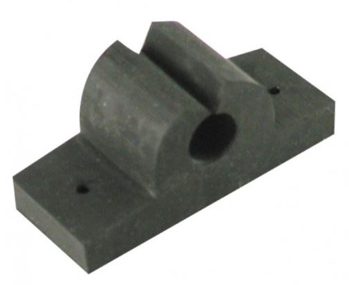 WHITECAP IND 3/8' BLACK RUBBER TOOL/ROD HOLDER [3750BC]