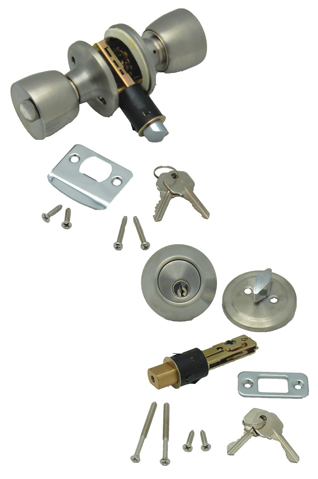 AP PRODUCTS COMBO LOCK SET - PB [013-234]