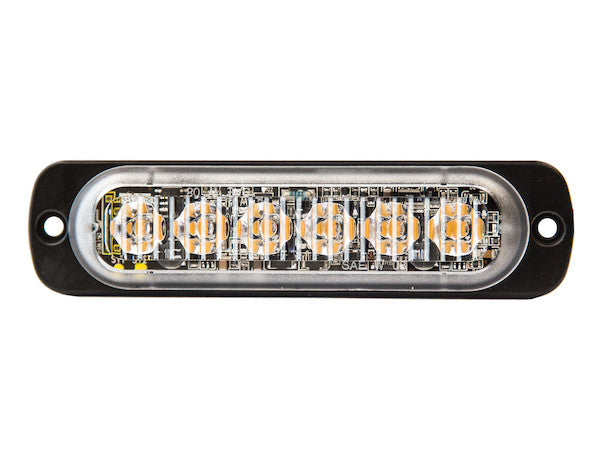 BUYERS PROD LIGHT STROBE 4-3/8IN 6-LED AMBER/CL [8891902]