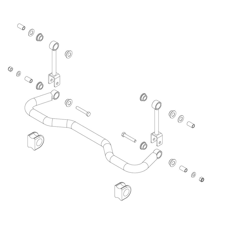 ROADMASTER REAR ANTI SWAY BAR [1209-110]