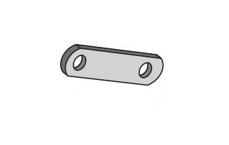 DEXTER AXLE SHACKLE LINK 2.25 HL TO HL 3.5 OVRL [018-011-05]