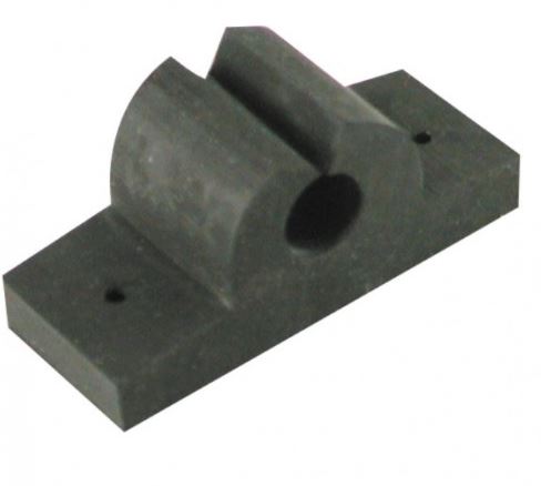 WHITECAP IND 1' BLACK RUBBER TOOL/ROD HOLDER [3754BC]