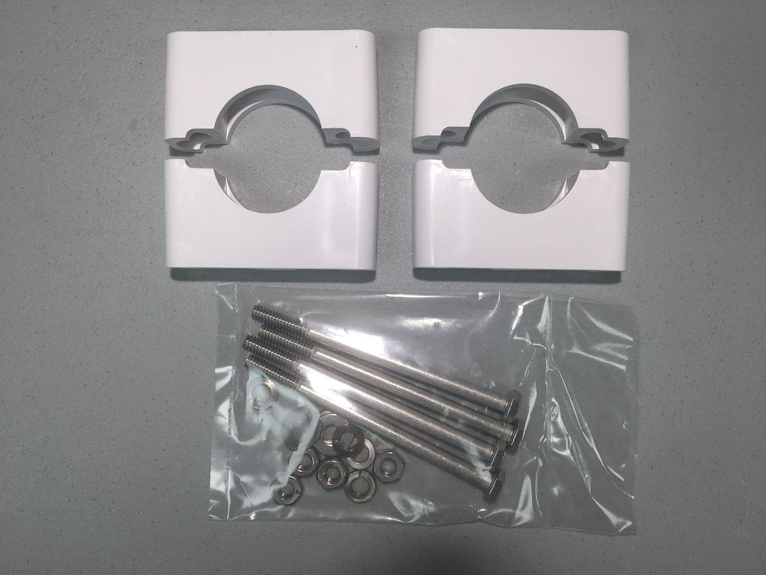 MORAD PAIR OF SPLIT MOUNTS W/ STAINLESS S [9049]