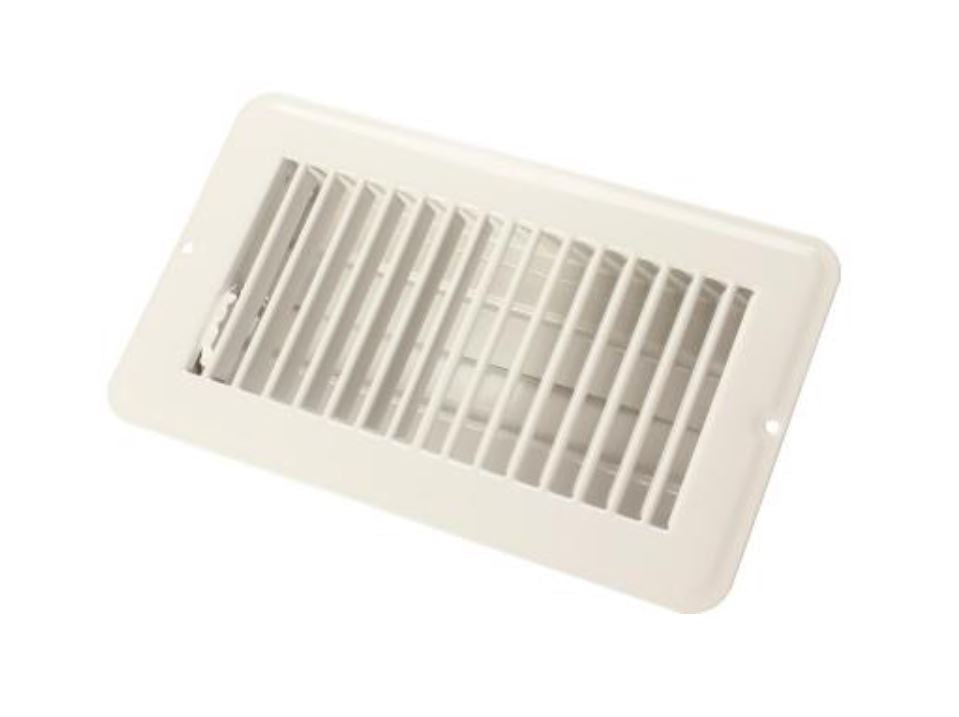 JR PRODUCTS 4 X 8 FLOOR REG.DMPR  MET WHT [02-28965]