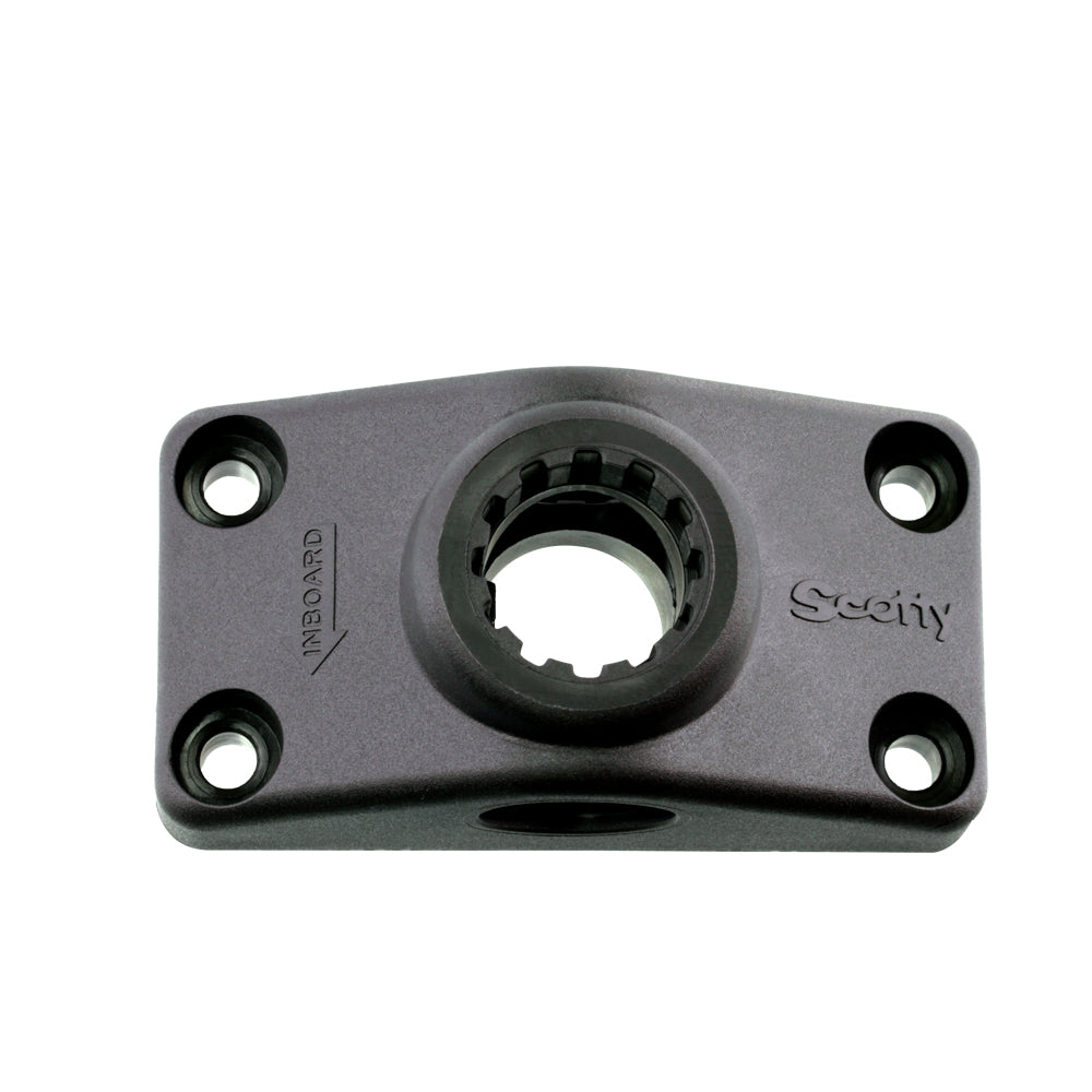 SCOTTY INC. SIDE/DECK MOUNTING BRACKET  BLACK [0241-BK]